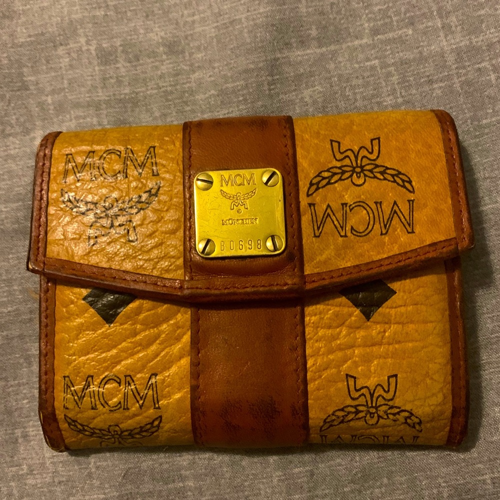 Vintage MCM tri-fold wallet